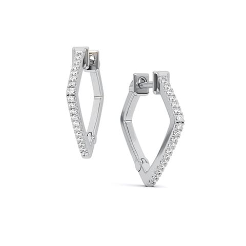 Classic Hoops Diamond Earrings Classic Hoops Diamond Earrings