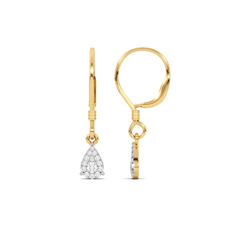 Pear Dangle Hoops Diamond Earrings Pear Dangle Hoops Diamond Earrings