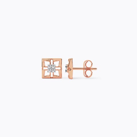 Delicate Quad Diamond Stud Earrings Delicate Quad Diamond Stud Earrings