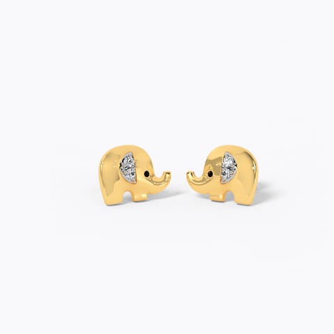 Disney's Lion King Elephant Kids Diamond Stud Earrings Disney's Lion King Elephant Kids Diamond Stud Earrings