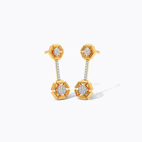 Flora Divine Diamond Drop Earrings Flora Divine Diamond Drop Earrings