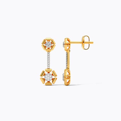 Flora Divine Diamond Drop Earrings Flora Divine Diamond Drop Earrings