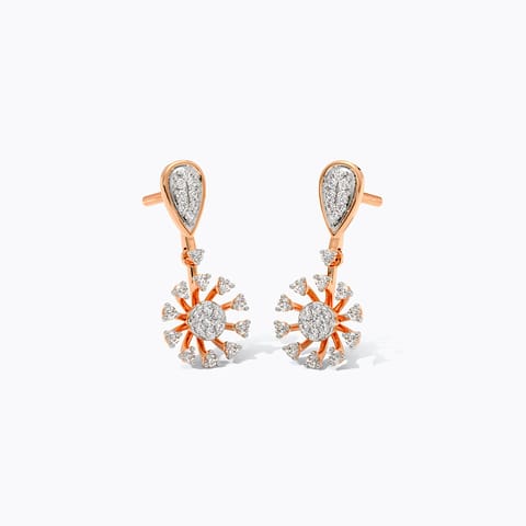 Moonbeam Elegance Diamond Drop Earrings