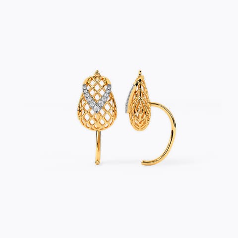 Gleaming Grid Diamond Stud Earrings Gleaming Grid Diamond Stud Earrings