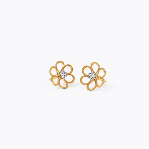Lil Bloom Diamond Stud Earrings