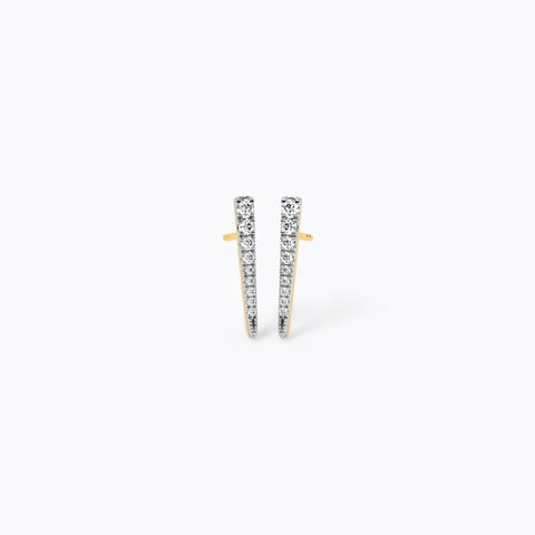 Danity Line Diamond Stud Earrings