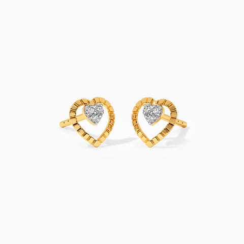 Hearts Entwined Diamond Stud Earrings Hearts Entwined Diamond Stud Earrings