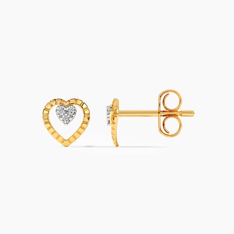 Hearts Entwined Diamond Stud Earrings Hearts Entwined Diamond Stud Earrings