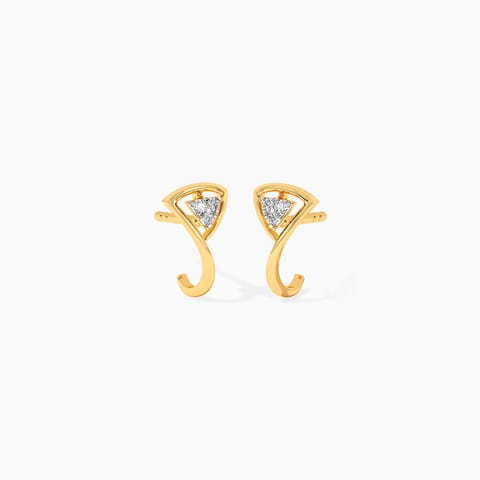 Tetra & Triad Diamond Hoop Earrings
