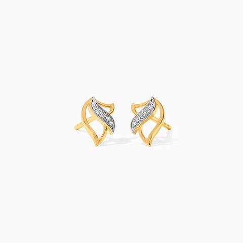 Tulipia Diamond Stud Earrings