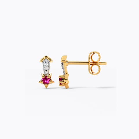 Star Drop Gemstone Stud Earrings Star Drop Gemstone Stud Earrings