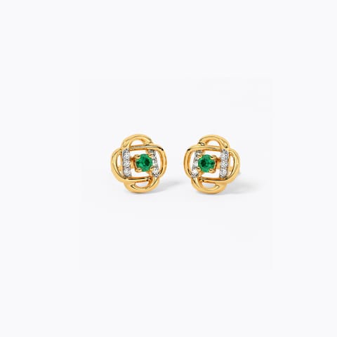 IntraLink Bud Gemstone Stud Earrings IntraLink Bud Gemstone Stud Earrings