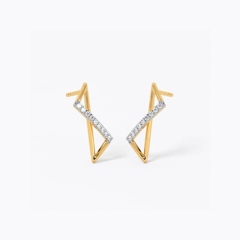 Blaze Noir Diamond Stud Earrings