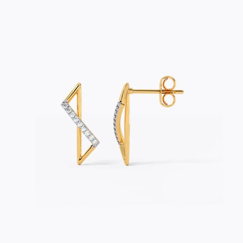 Blaze Noir Diamond Stud Earrings