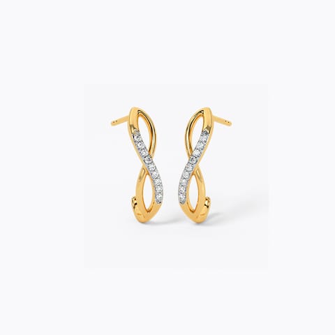 Infinite Slay Diamond Hoop Earrings