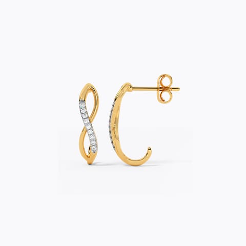 Infinite Slay Diamond Hoop Earrings