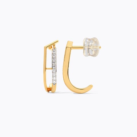 Moderna Diamond Hoop Earrings Moderna Diamond Hoop Earrings