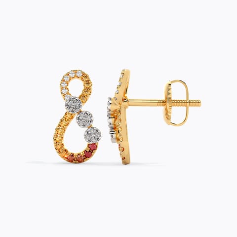 Honey Haze Gemstone Stud Earrings Honey Haze Gemstone Stud Earrings