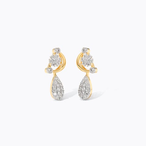 Starlit Splendor Diamond Drop Earrings