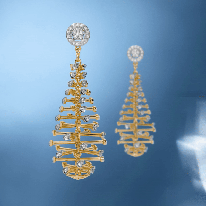 Kinesis Noir Diamond Drop Earrings Kinesis Noir Diamond Drop Earrings