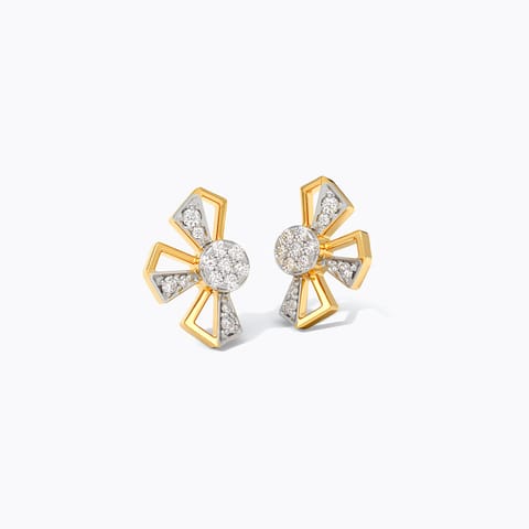 Iridescent Bloom Diamond Stud Earrings Iridescent Bloom Diamond Stud Earrings