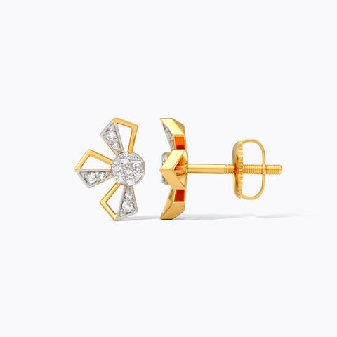 Iridescent Bloom Diamond Stud Earrings Iridescent Bloom Diamond Stud Earrings