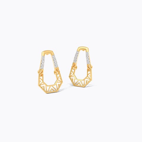 Fierce Flow Diamond Drop Earrings