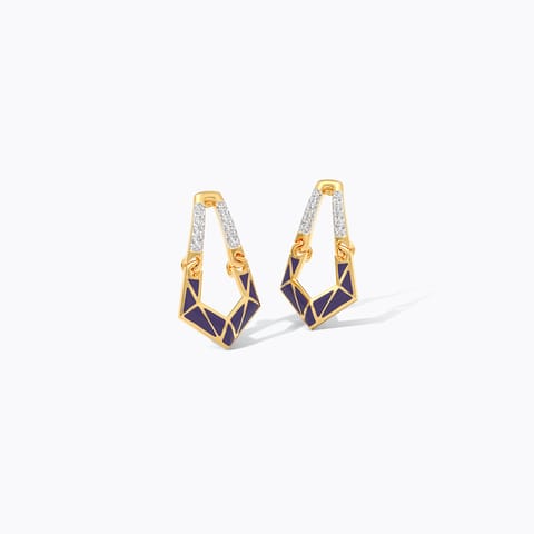 Glint Trail Diamond Drop Earrings