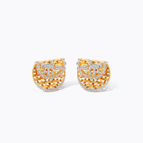 Golden Nest Diamond Stud Earrings Golden Nest Diamond Stud Earrings