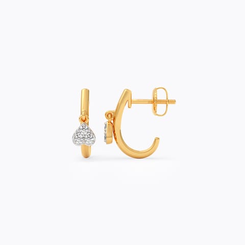 Zarel Diamond Hoop Earrings Zarel Diamond Hoop Earrings