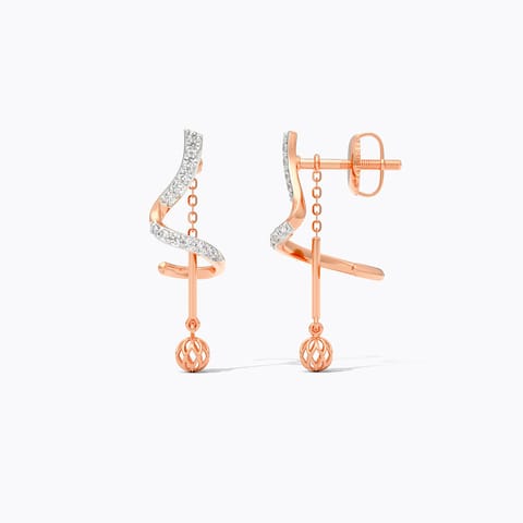 Swirl Fest Diamond Drop Earrings Swirl Fest Diamond Drop Earrings
