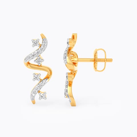 Radiant Scatter Diamond Stud Earrings Radiant Scatter Diamond Stud Earrings