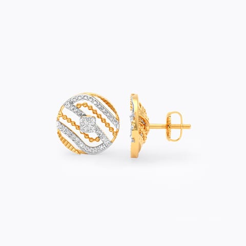 Elite Circular Diamond Stud Earrings Elite Circular Diamond Stud Earrings
