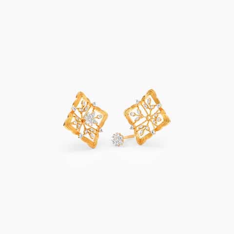 Tetra Shine Diamond Stud Earrings Tetra Shine Diamond Stud Earrings