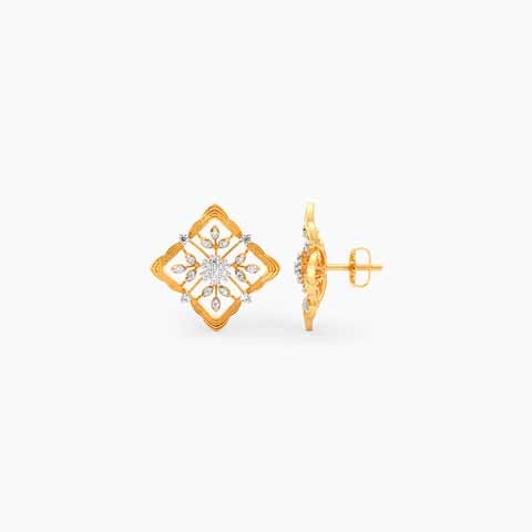 Tetra Shine Diamond Stud Earrings Tetra Shine Diamond Stud Earrings