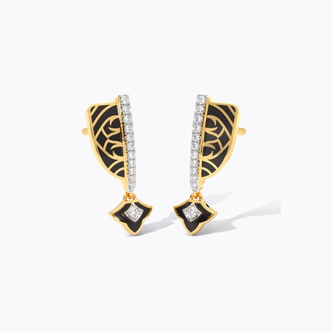 Raven Diamond Drop Earrings