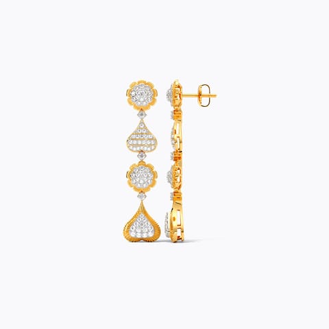 Florosia Diamond Drop Earrings