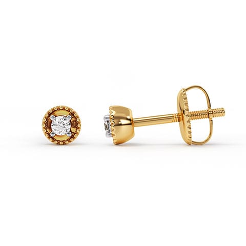 Cutwork Diamond Stud Earrings Cutwork Diamond Stud Earrings