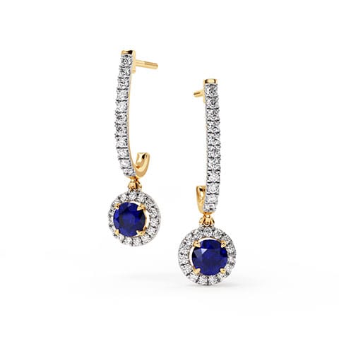 Ava Gemstone Drop Earrings