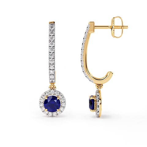 Ava Gemstone Drop Earrings