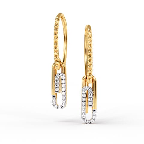 Celeste Swirl Diamond Earrings