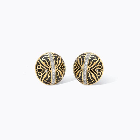 Noir Diamond Stud Earrings