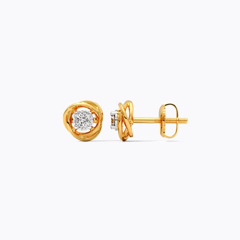 Mist Rose Diamond Stud Earrings Mist Rose Diamond Stud Earrings