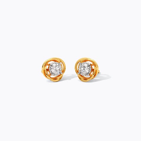 Cupid Rose Diamond Stud Earrings Cupid Rose Diamond Stud Earrings