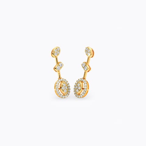 Enigma Diamond Drop Earrings