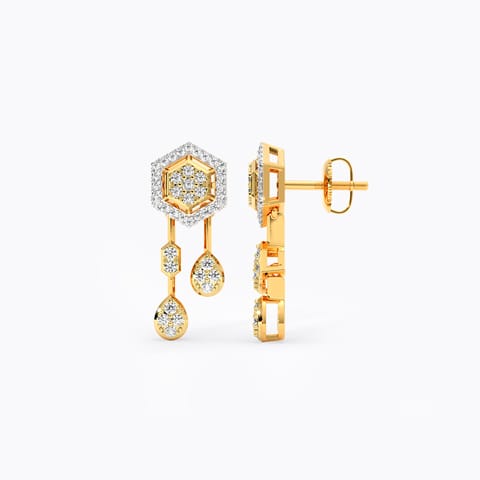 Shimmering Night Diamond Drop Earrings Shimmering Night Diamond Drop Earrings