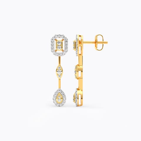 Scintillating Diamond Drop Earrings Scintillating Diamond Drop Earrings