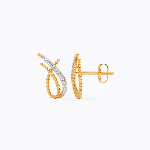 Knotty Diamond Stud Earrings Knotty Diamond Stud Earrings