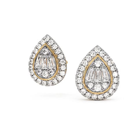 Linear Luxe Diamond Stud Earrings Linear Luxe Diamond Stud Earrings
