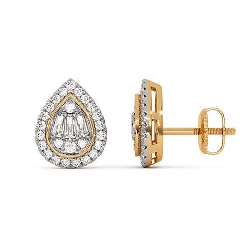 Linear Luxe Diamond Stud Earrings Linear Luxe Diamond Stud Earrings